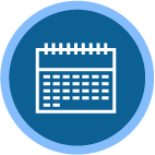 Icon showing a calendar representing a therapy plan